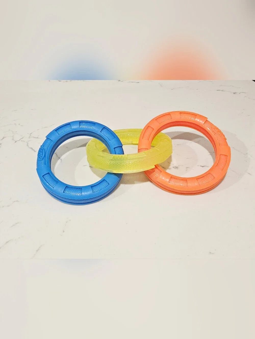 Nerf Bright Blue, Yellow & Orange Foam Throwing Rings Set